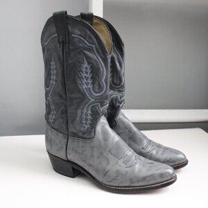 Abilene Vintage Men's Blue Gray Leather Western Cowboy Boots - Size 11